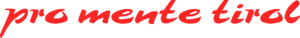 Logo pro mente tirol Schriftzug pro mente tirol
